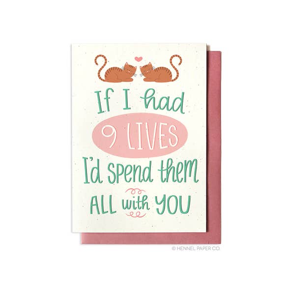 9 Lives Love Card