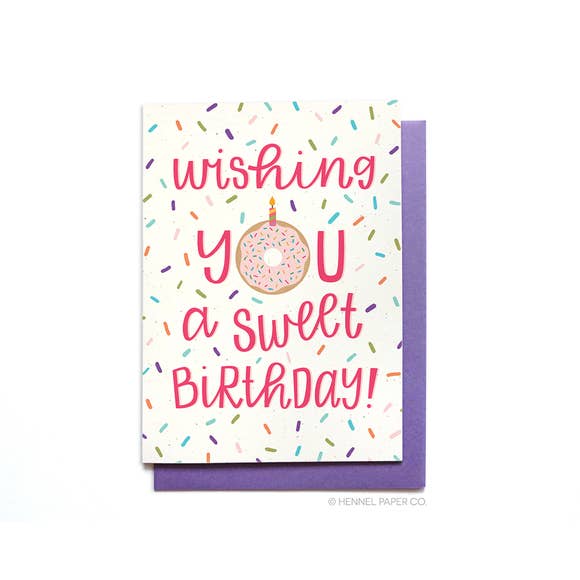 Wishing you a sweet Birthday (Donut)