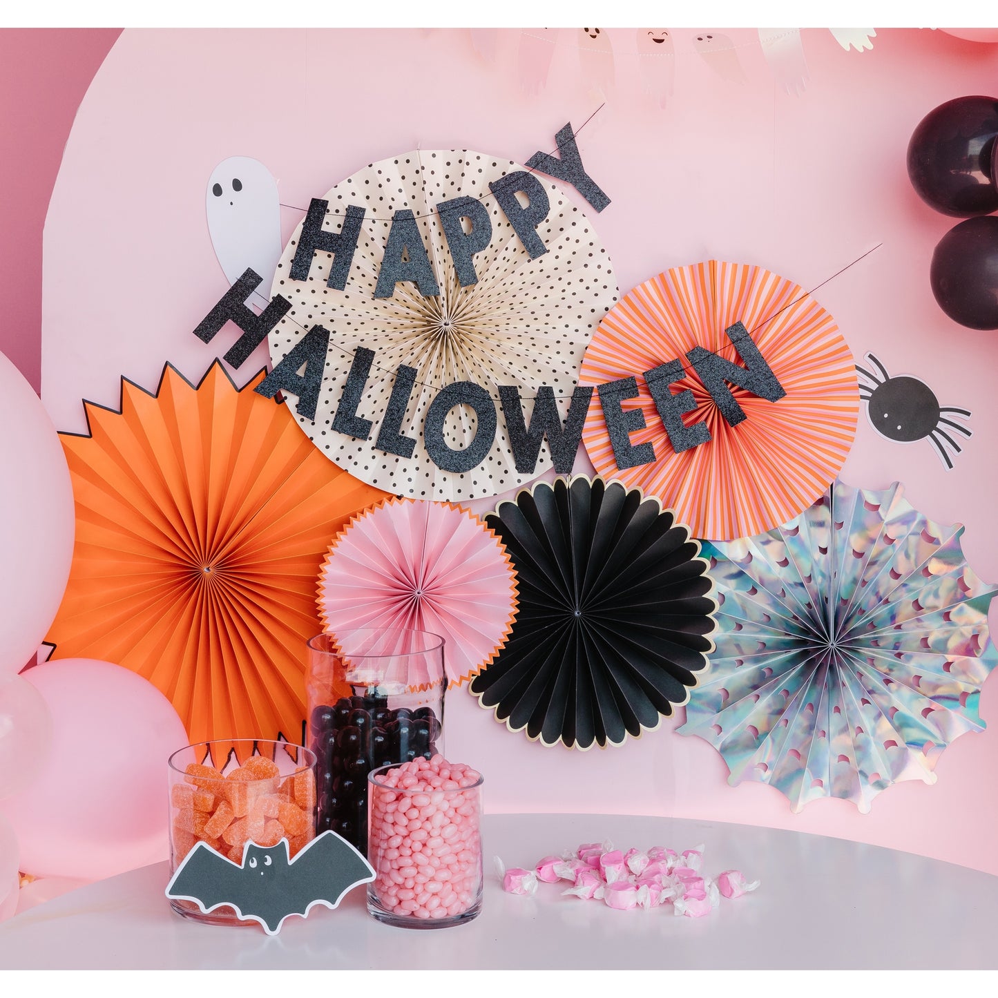 Happy Haunting Party Fans