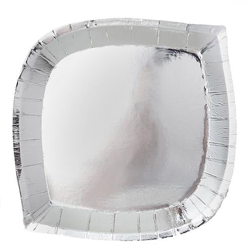 Jollity & Co Posh Dessert Plate, Silver Fox