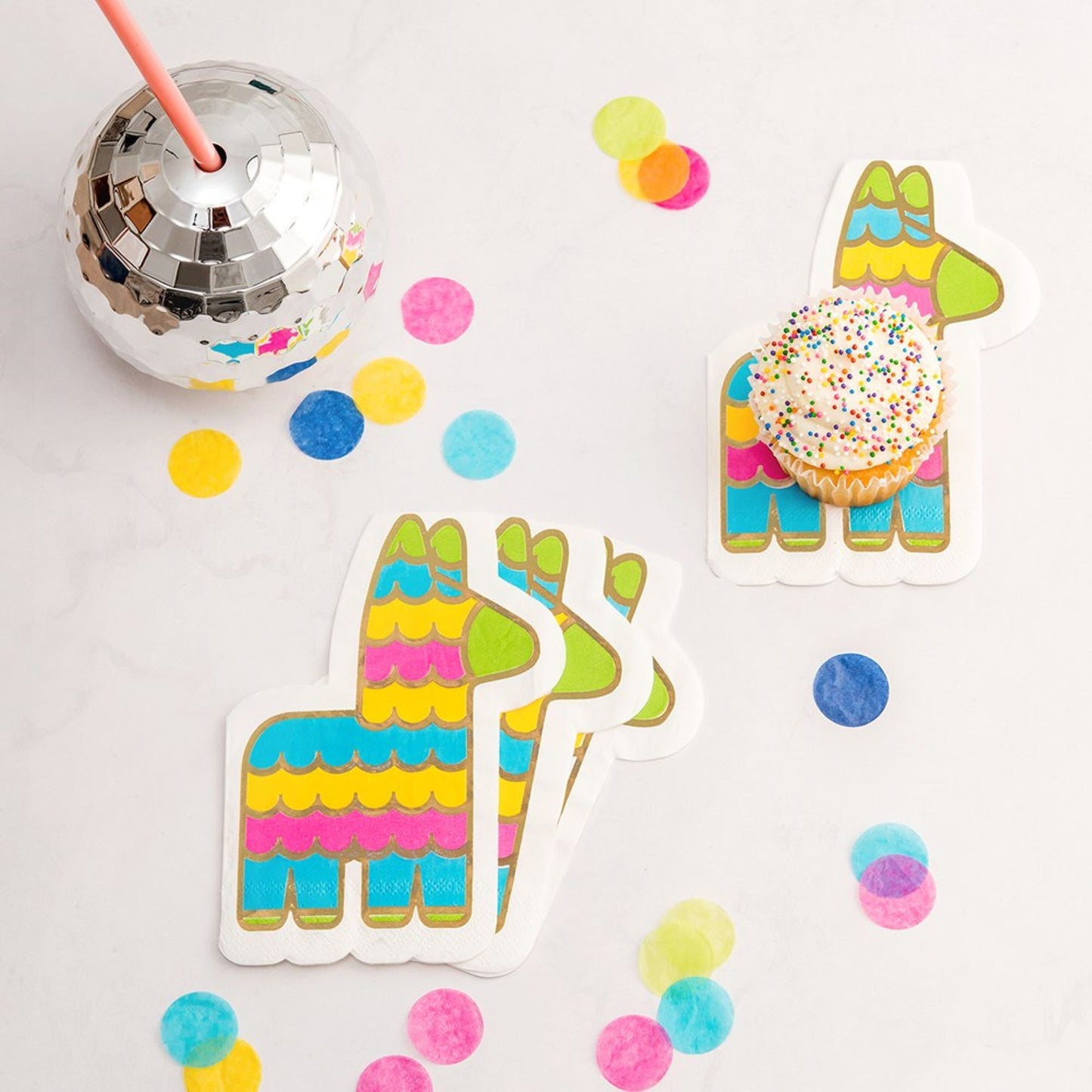 Piñata Shaped Napkins-Set of 20