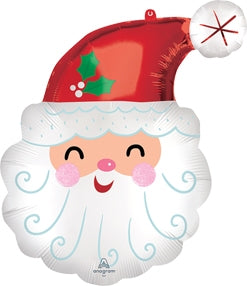 Smiley Santa Balloon