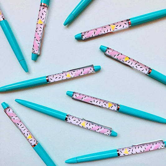Teal Floaty Pen - Sprinkle