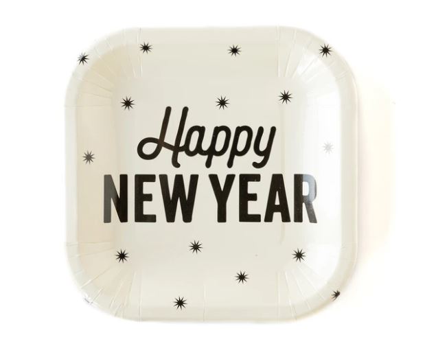 Happy New Year Plates