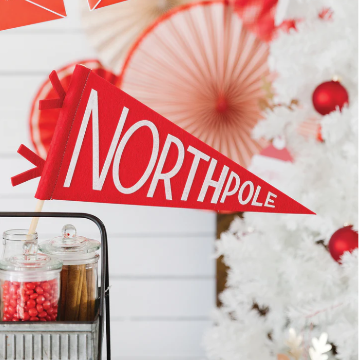 North Pole Felt Pennant