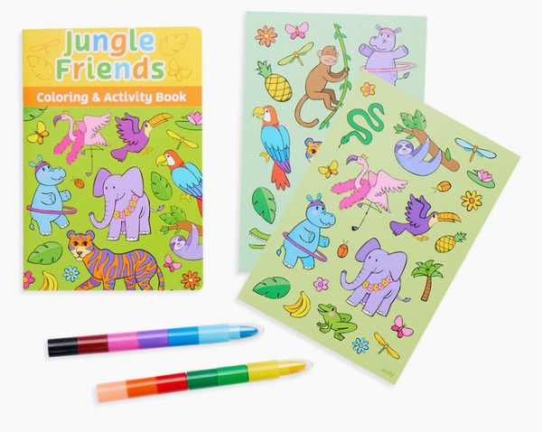 Mini Traveler Coloring & Activity Kit - Jungle Friends