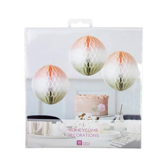 Decadent Ombre Honeycomb Decorations