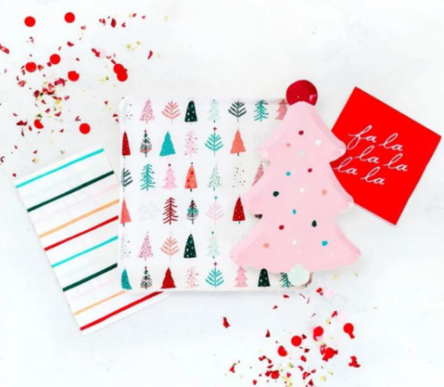 Whimsical Christmas Tree Plates