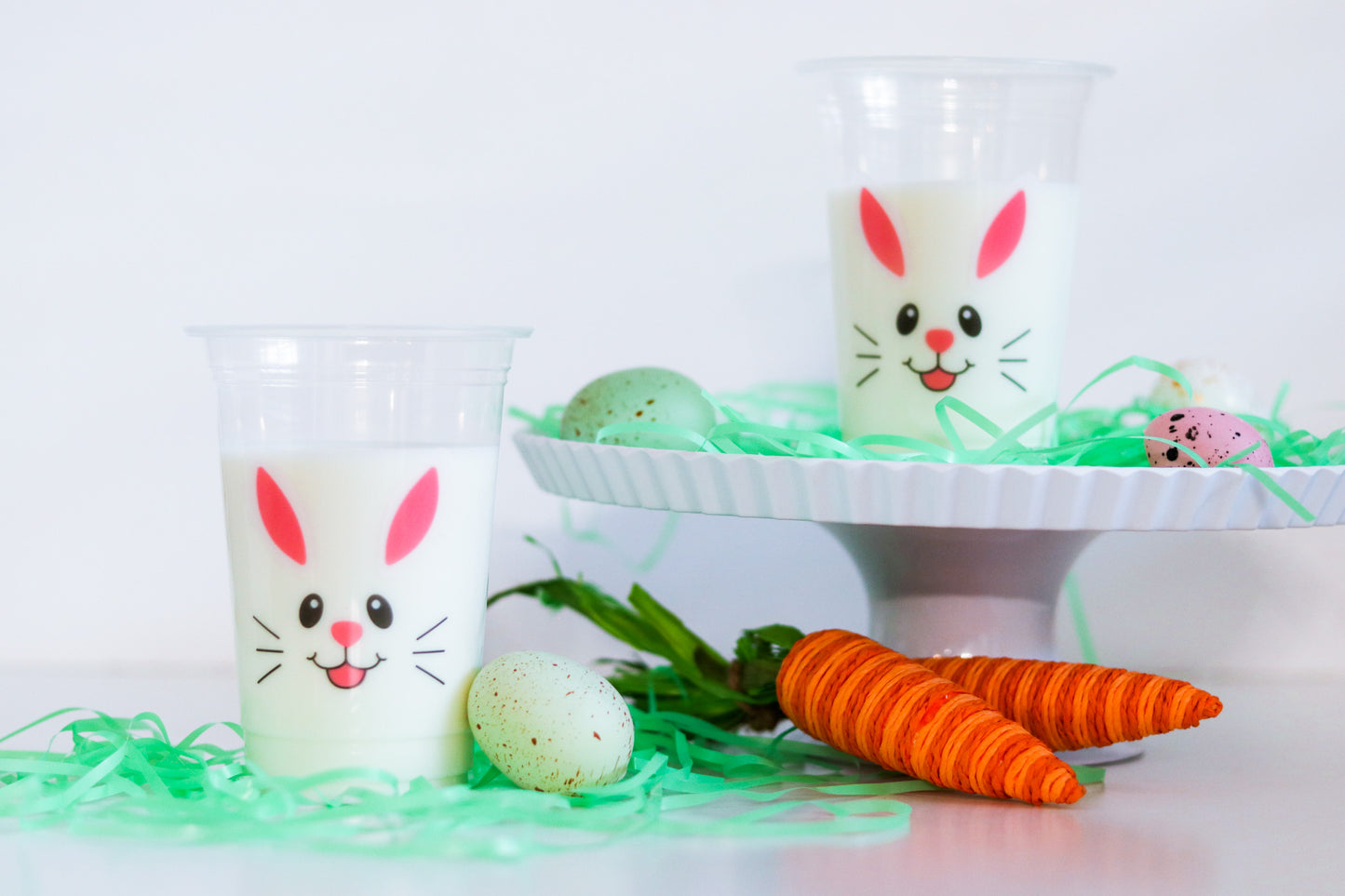 Clear Easter Bunny Plastic Cups- 24 ct