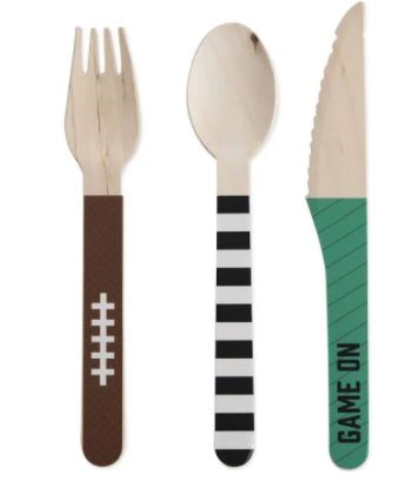 Assorted Football Tailgate Flatware