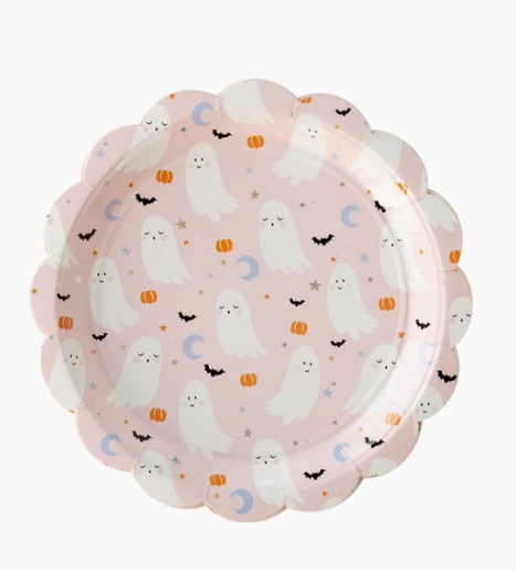 Trick or Treat Icon Scalloped Plate
