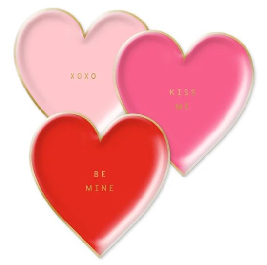 Be Mine Heart Shaped Plates