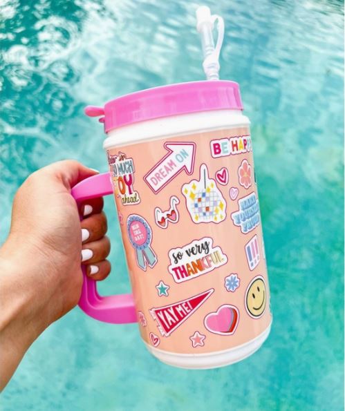 Thermo Mug (Pink) - Joy Collage
