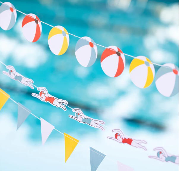 Pool Party Mini Banner Set