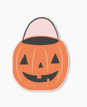Trick or Treat Pumpkin Bucket Napkin
