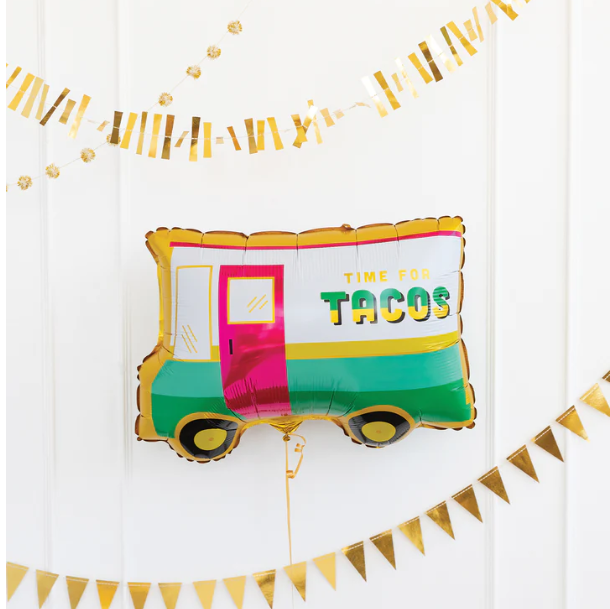 Taco Shaped Mylar Balloon