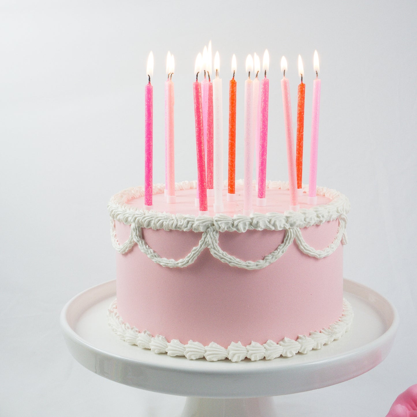 Tall Pink Gradient Candles