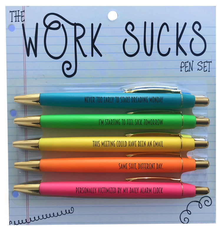 Work Sucks Pen Set
