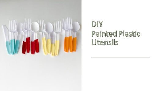 DIY Painted Plastic Utensils