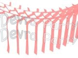 Pink Streamer Garland