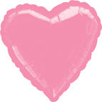 Metallic Pink Heart Balloon