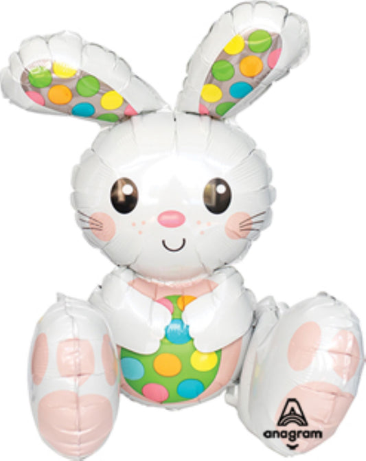 Air-Filled Sitting Easter Bunny Balloon