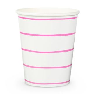 Frenchie Striped Cups