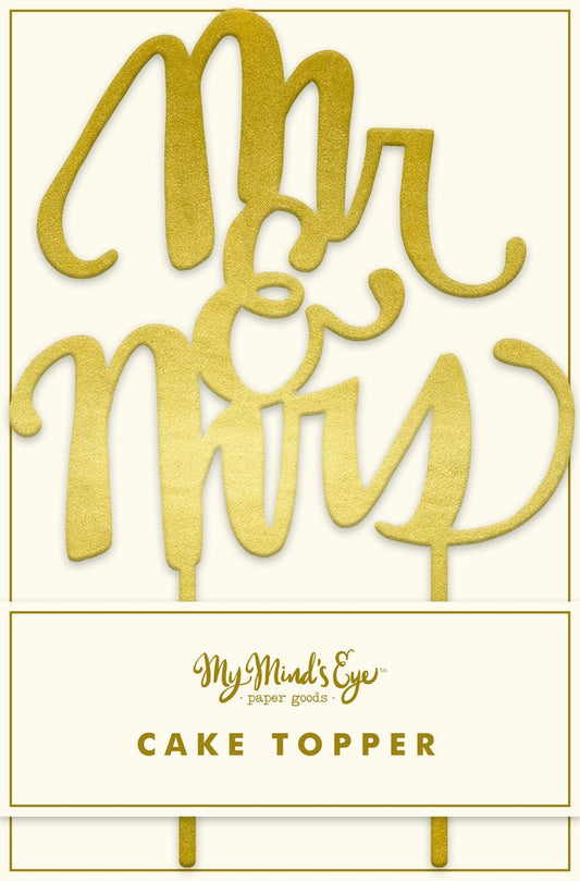 Mr & Mrs Cake Topper