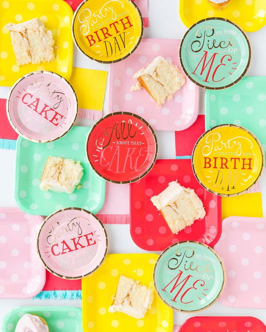 Birthday Cake Plate Set