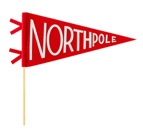 North Pole Felt Pennant