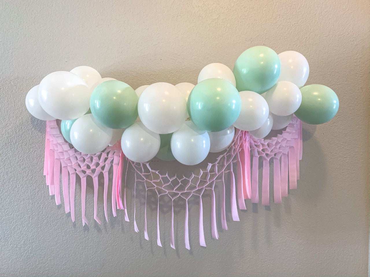 Pink Streamer Garland