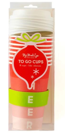 Holiday Cheer To Go Cups 8ct