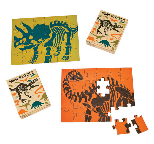 Mini Dinosaur Puzzles- Set of 12