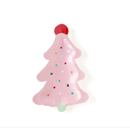 Frosted Tree Plate - 9"