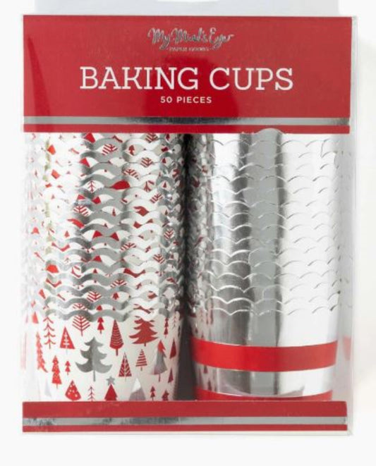 Silver Trees Baking Cup