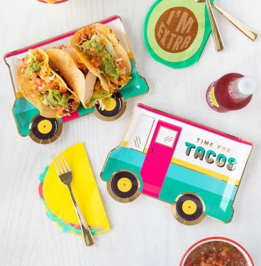 Taco Truck Paper Plates