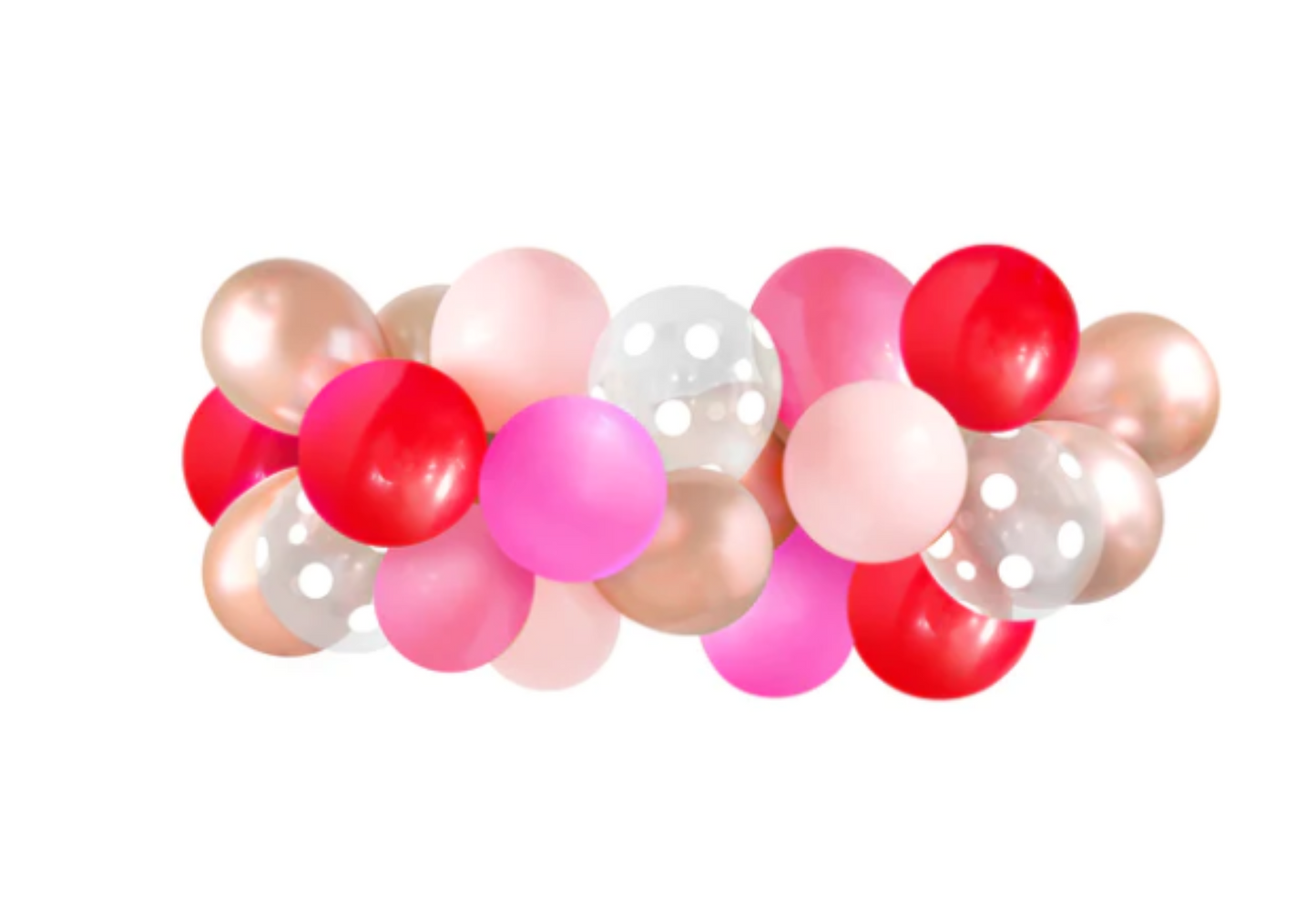 Pink and Red Balloon Garland